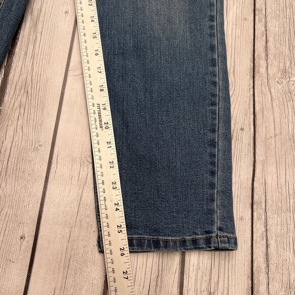 Camila Coelho Women’s Size 6 Straight Ankle Blue Jeans Embroidered Pockets - Picture 5 of 11